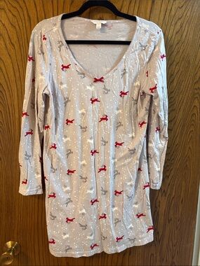 LIKE NEW // Reindeer Print Nightgown (Charter Club, Medium)